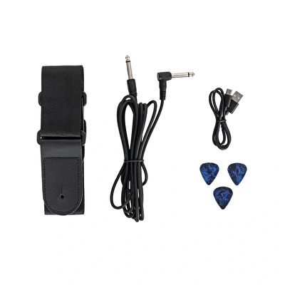 Trion TGP-112-LHBK Siyah Solak Elektro Gitar Seti (Zuhal 50.Yıl Özel)